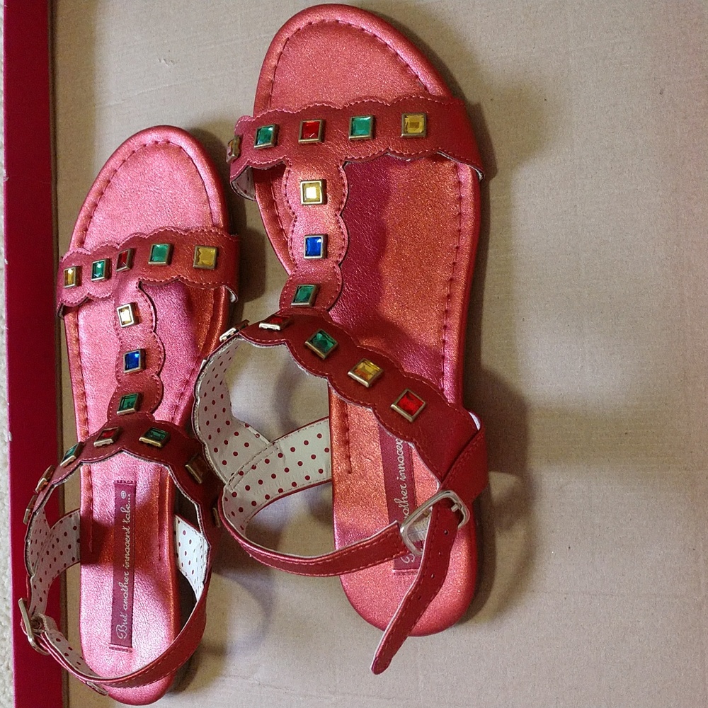 But Another Innocent Tale Red Sandals - Picture 4 of 6